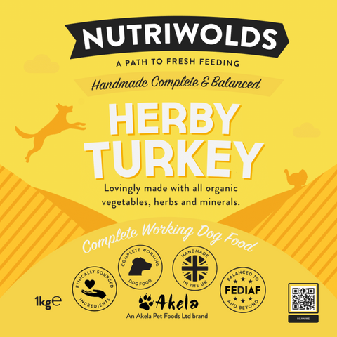 Herby Turkey Complete Working Dog 1kg