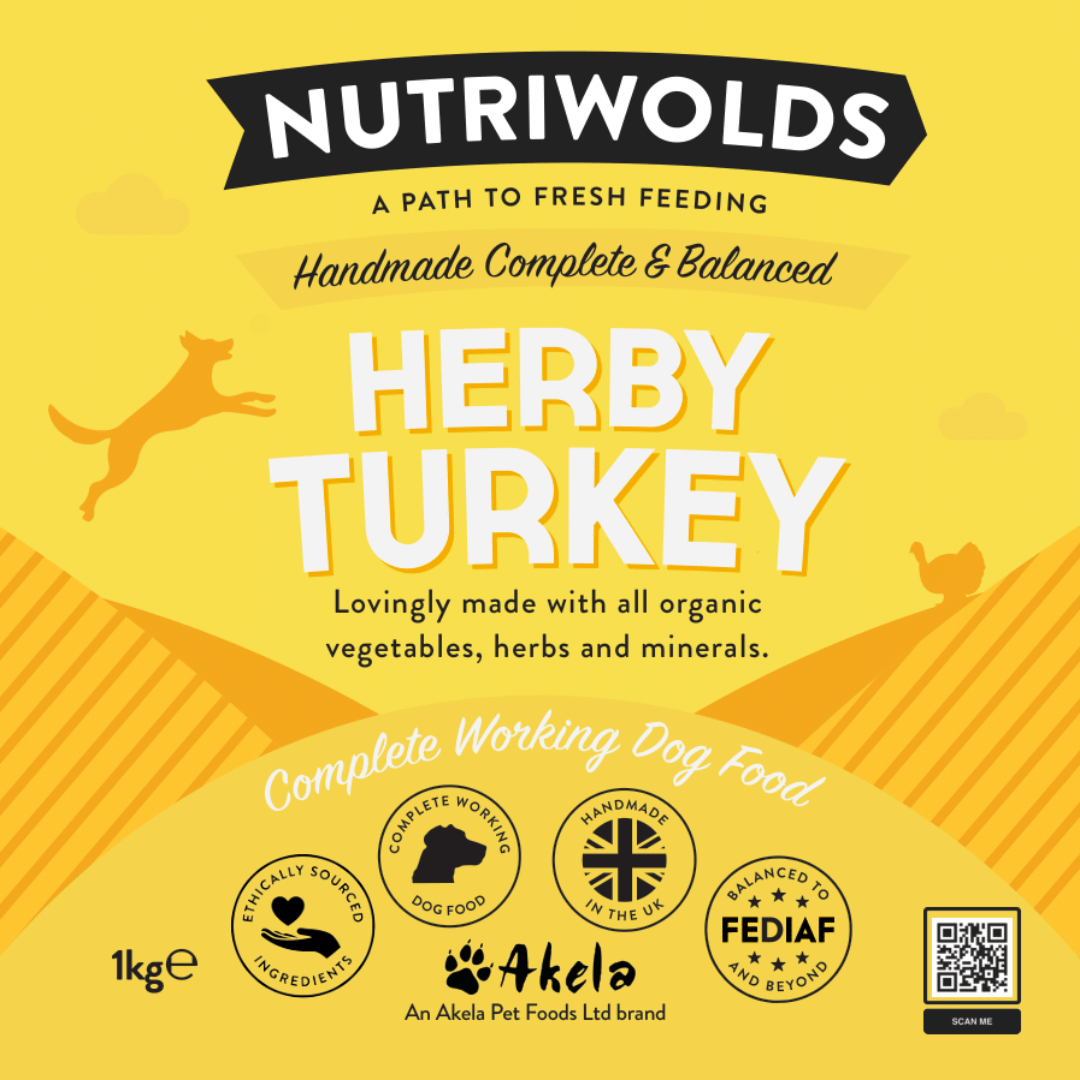 Herby Turkey Complete Working Dog 1kg